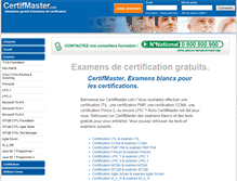 Tablet Screenshot of certifmaster.com